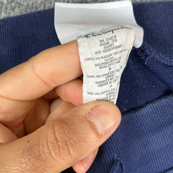 Champion Pants Mens XL Navy Blue Jogger Athletic Side Stripe Stretch Casual - Picture 7 of 10